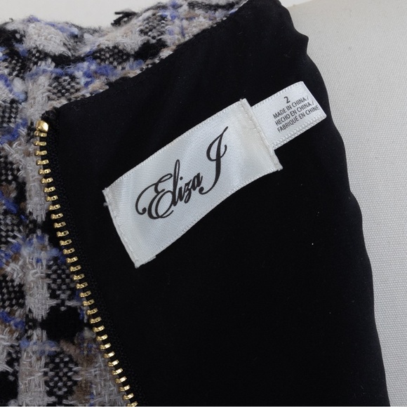 Eliza J Plaid Tweed Dress - Picture 4 of 6